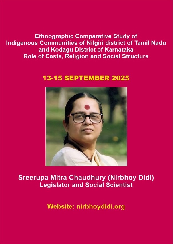 Sreerupa Mitra Chaudhury speaking at an event